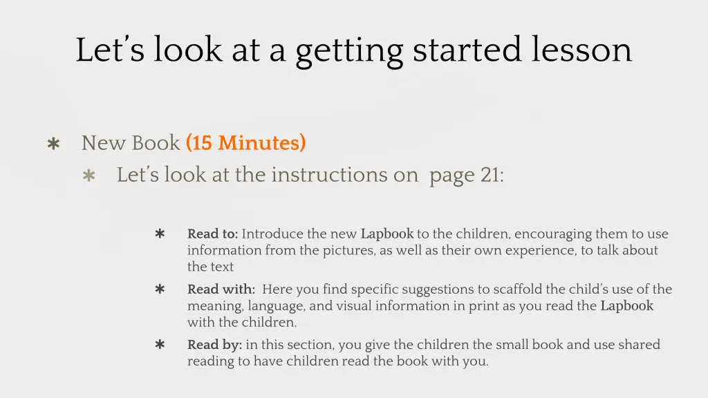let s look at a getting started lesson 1