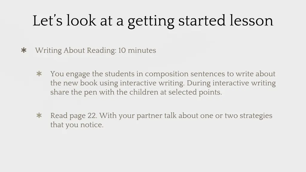 let s look at a getting started lesson 2
