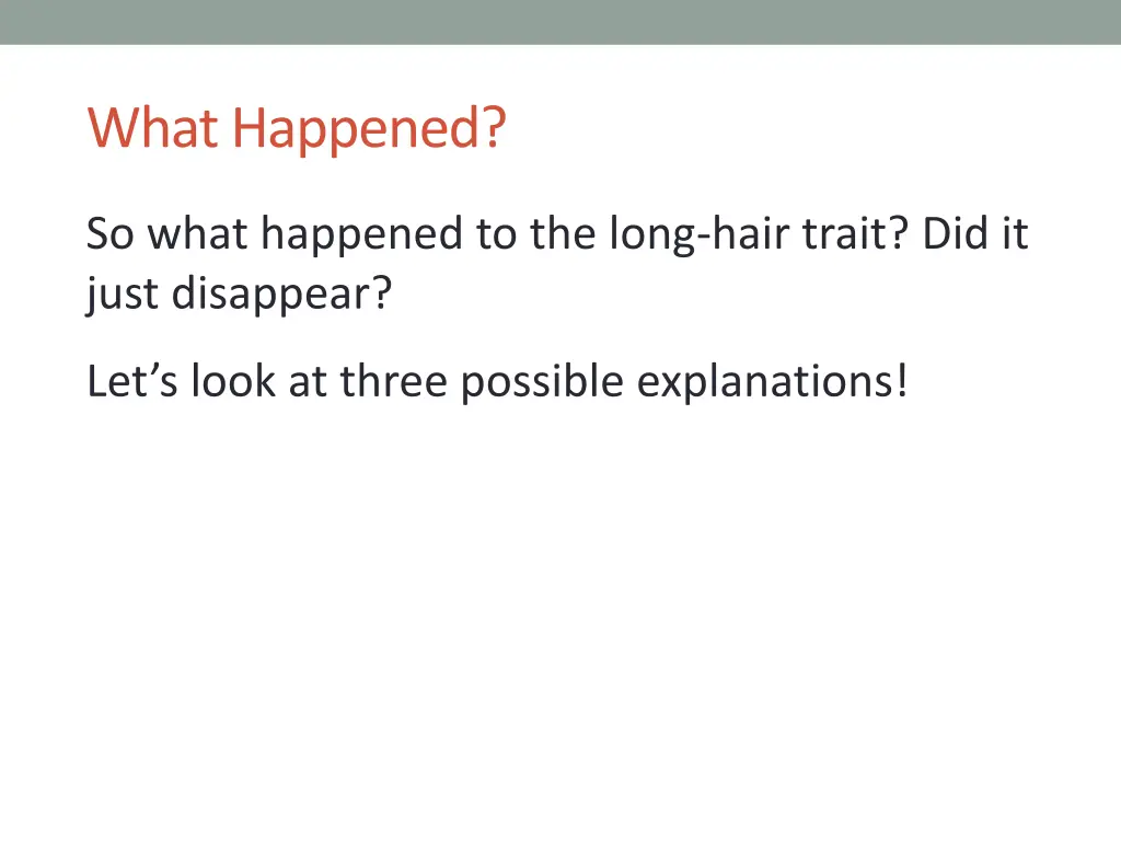 what happened