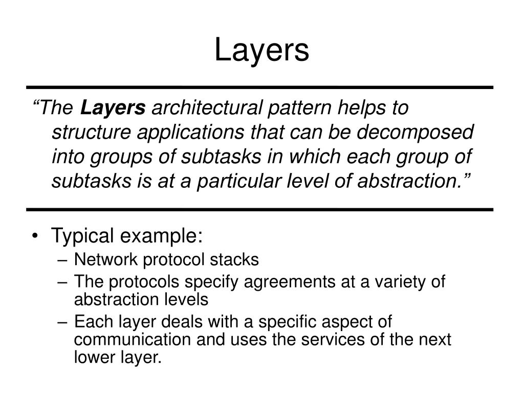 layers 1