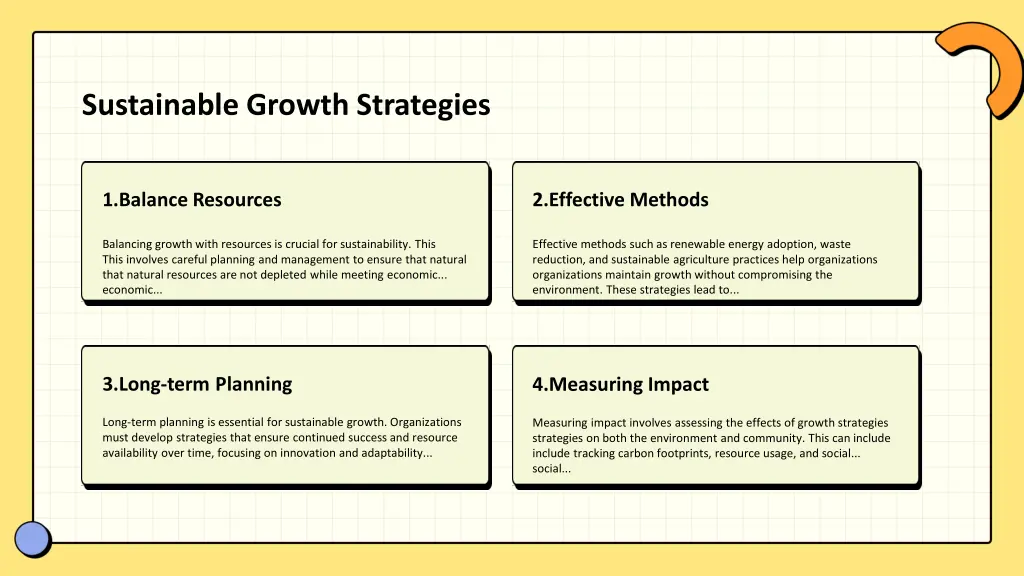 sustainable growth strategies