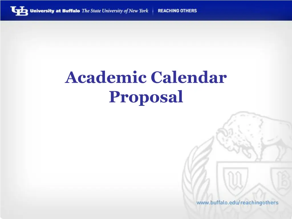 academic calendar proposal