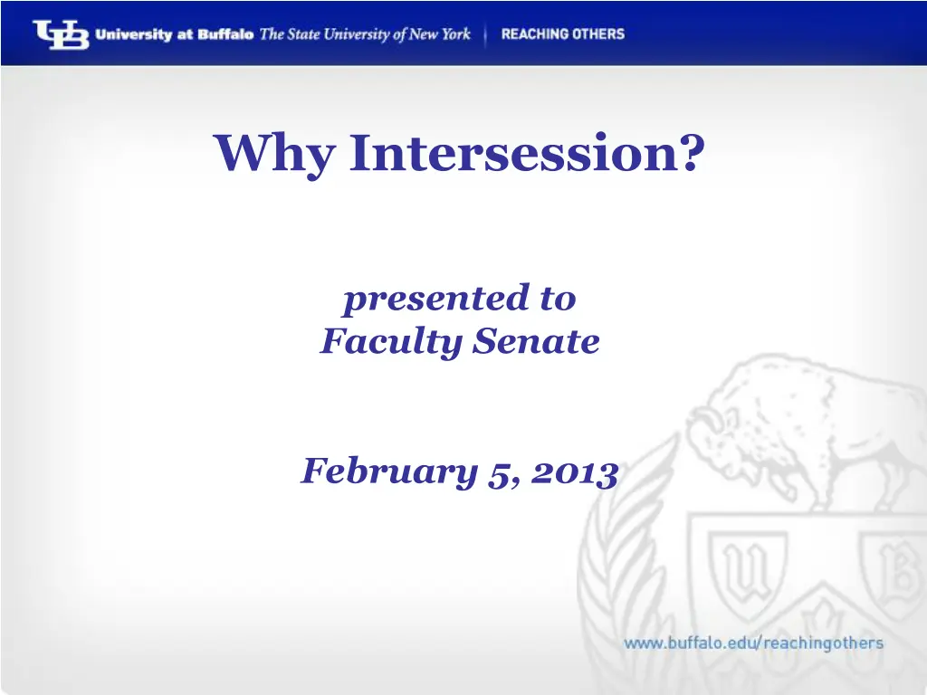 why intersession