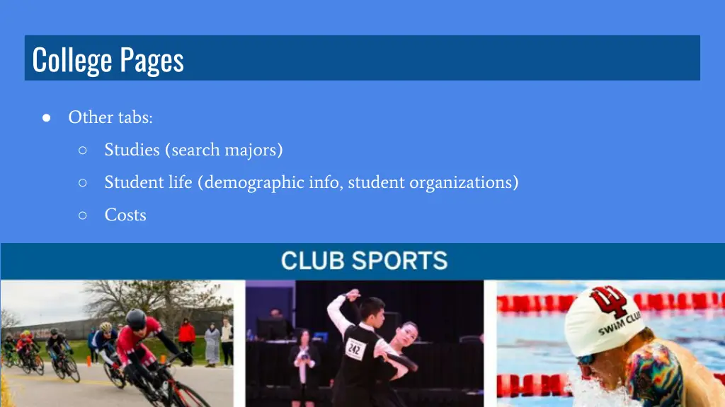 college pages