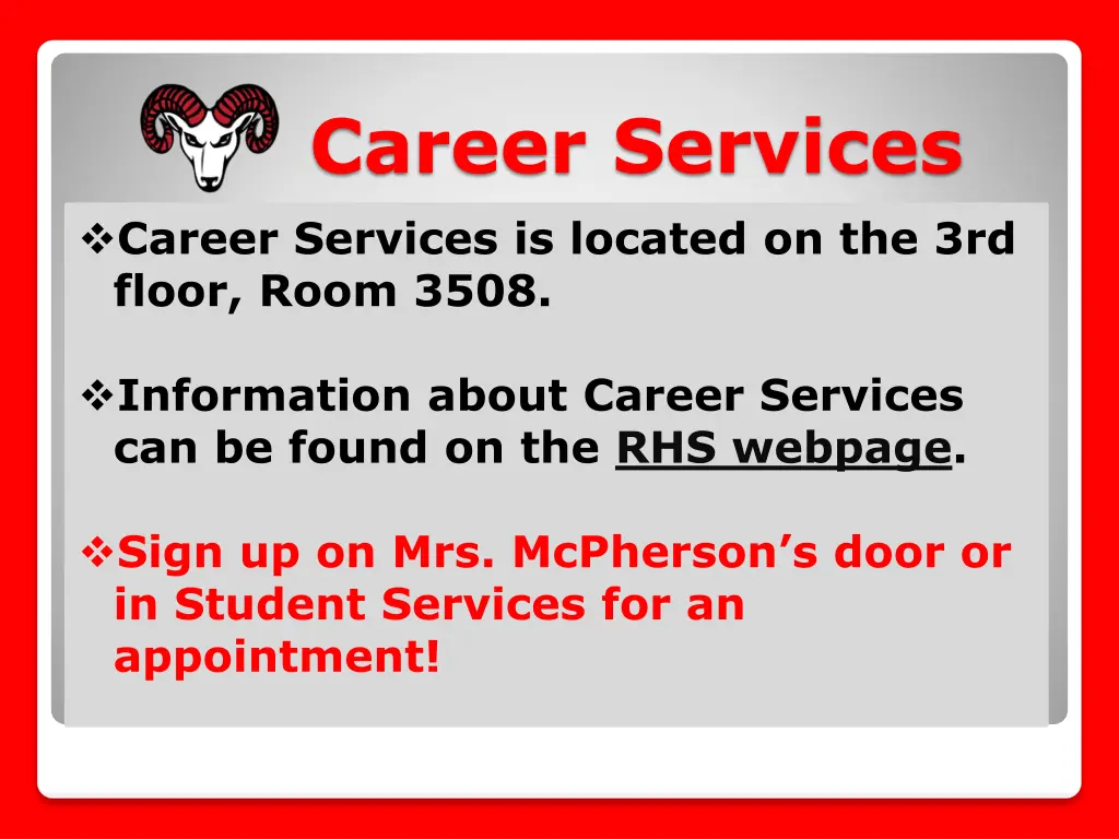 career services career services is located