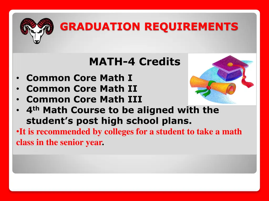 graduation requirements 2