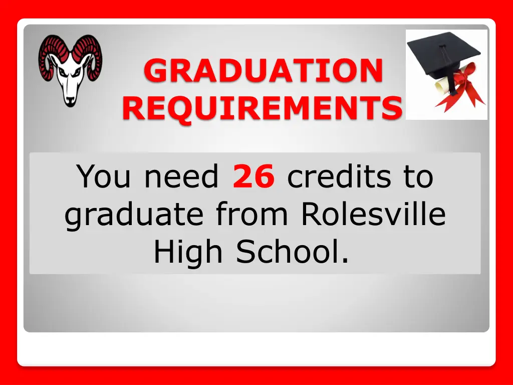 graduation requirements