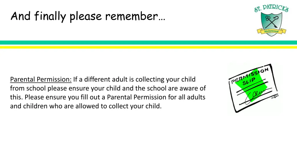 and finally please remember