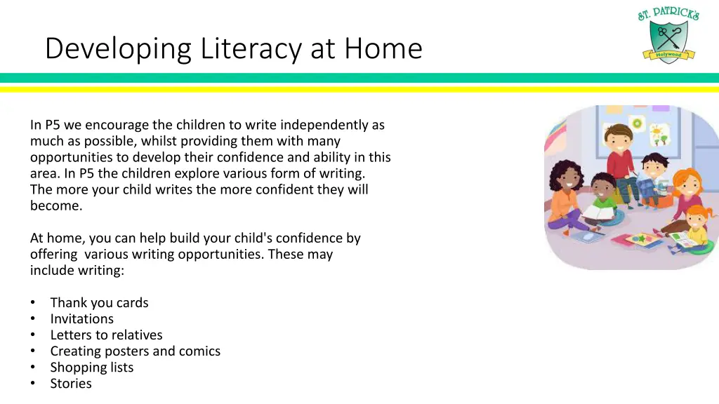developing literacy at home