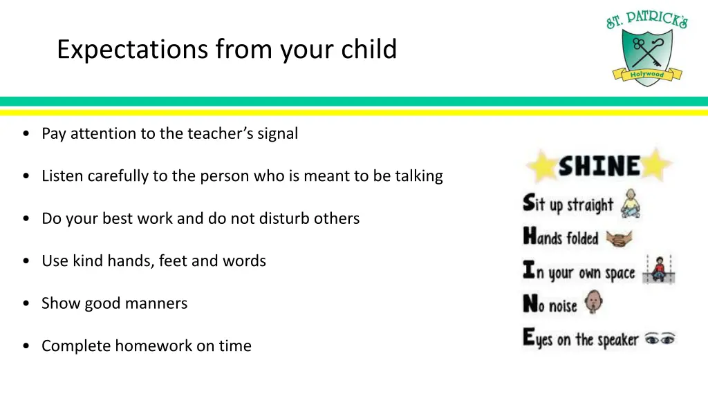 expectations from your child