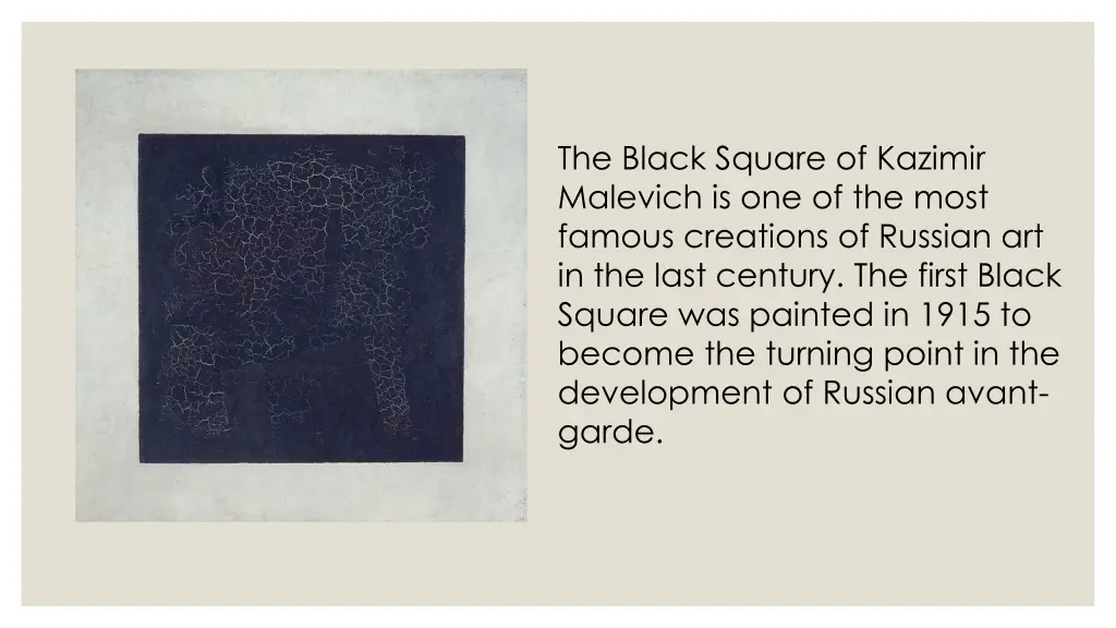 the black square of kazimir malevich