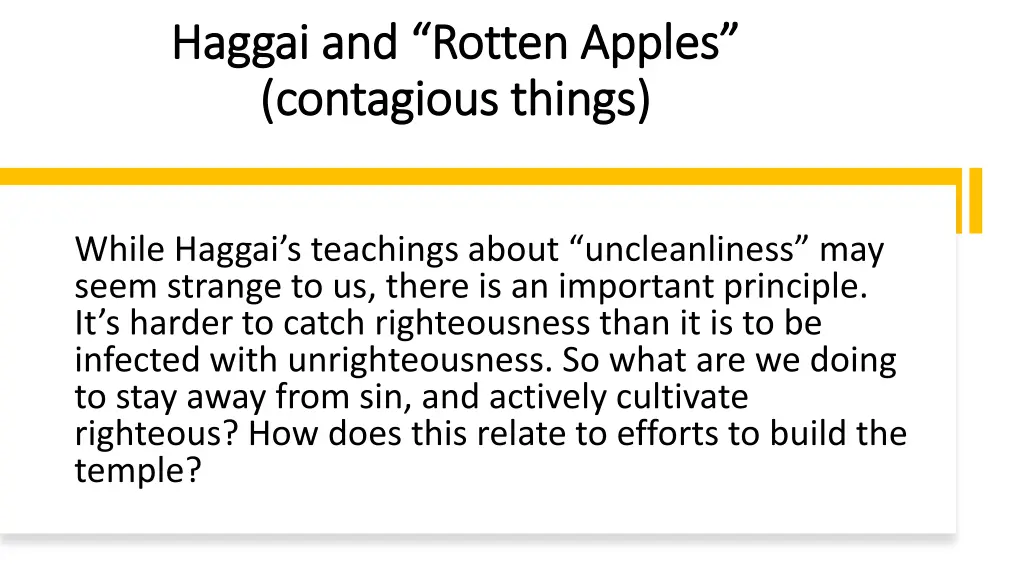haggai and rotten apples haggai and rotten apples 2