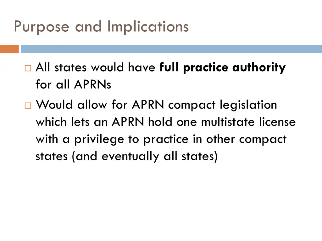 purpose and implications 1