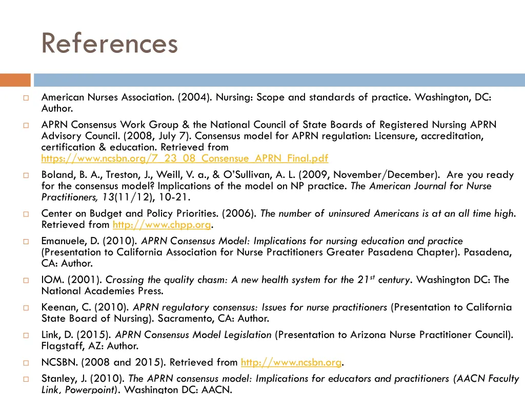 references