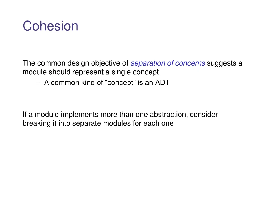 cohesion