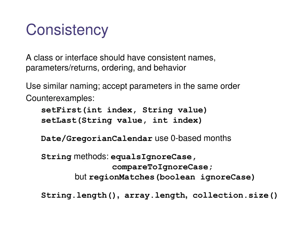 consistency