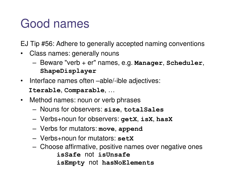 good names