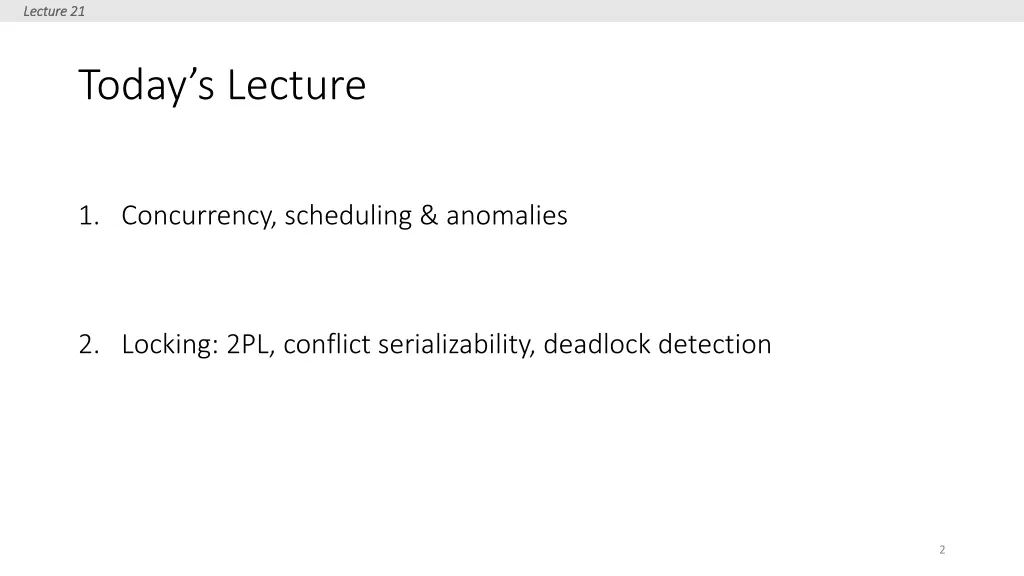 lecture 21 lecture 21 1