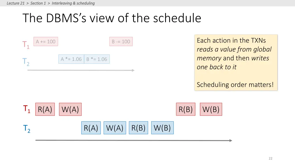 lecture 21 section 1 interleaving scheduling 17