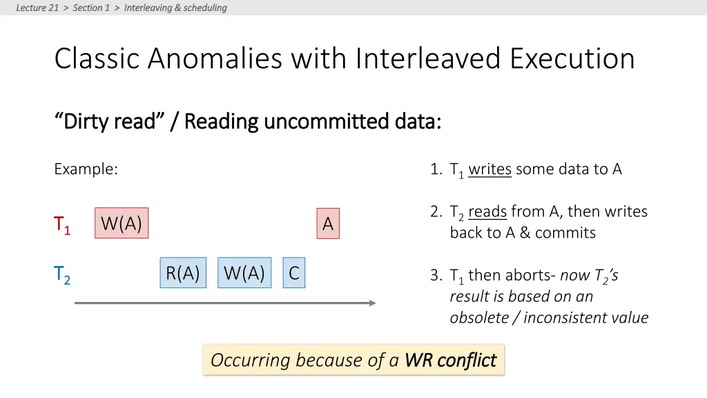 lecture 21 section 1 interleaving scheduling 20