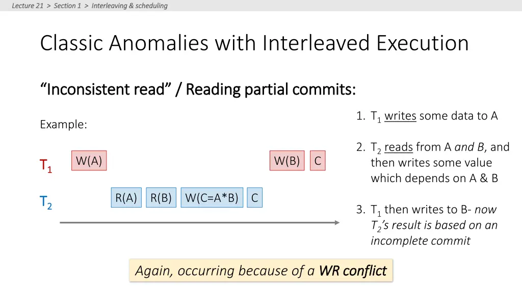 lecture 21 section 1 interleaving scheduling 21