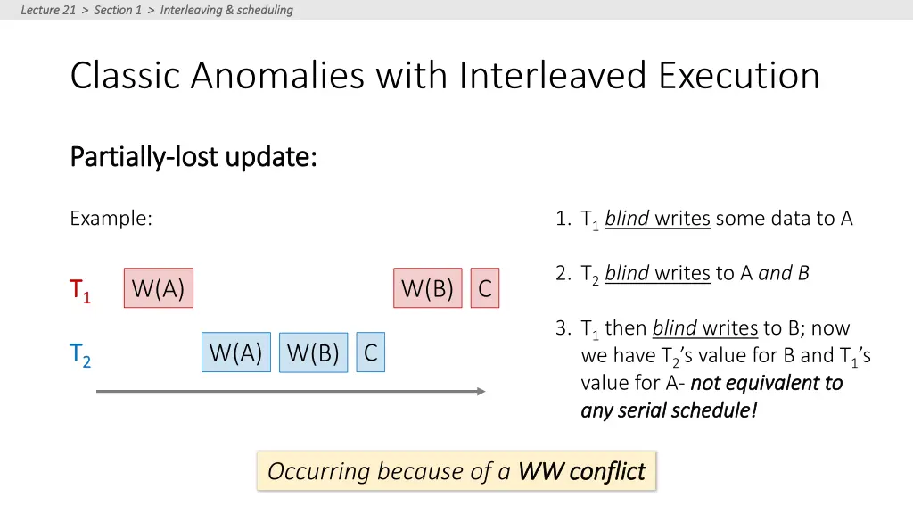 lecture 21 section 1 interleaving scheduling 22