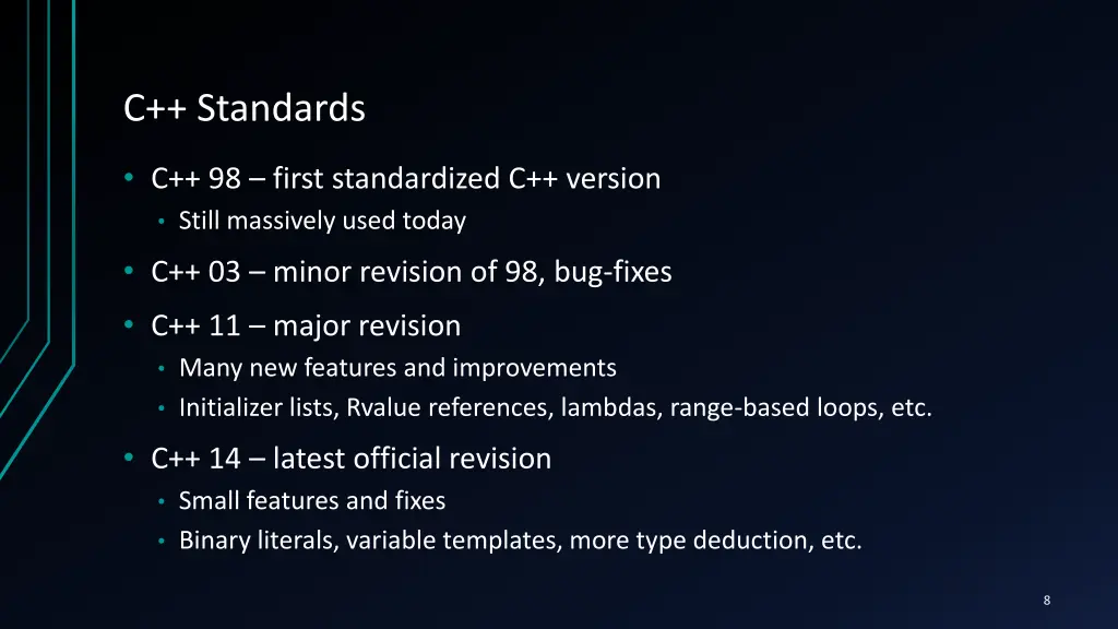c standards