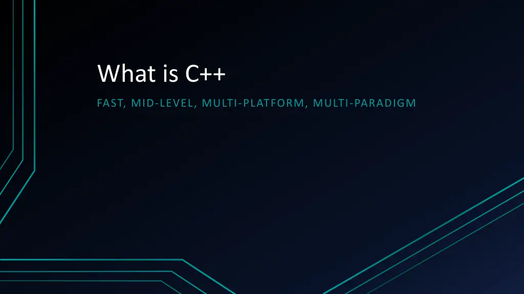 what is c