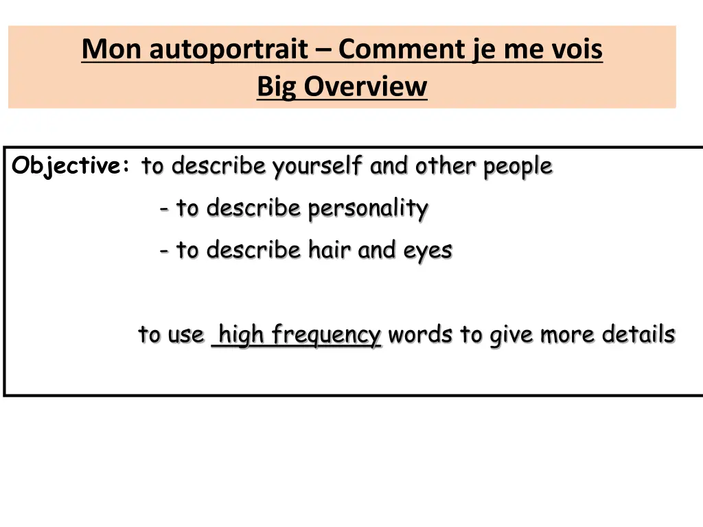 mon autoportrait comment je me vois big overview