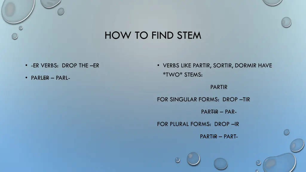 how to find stem