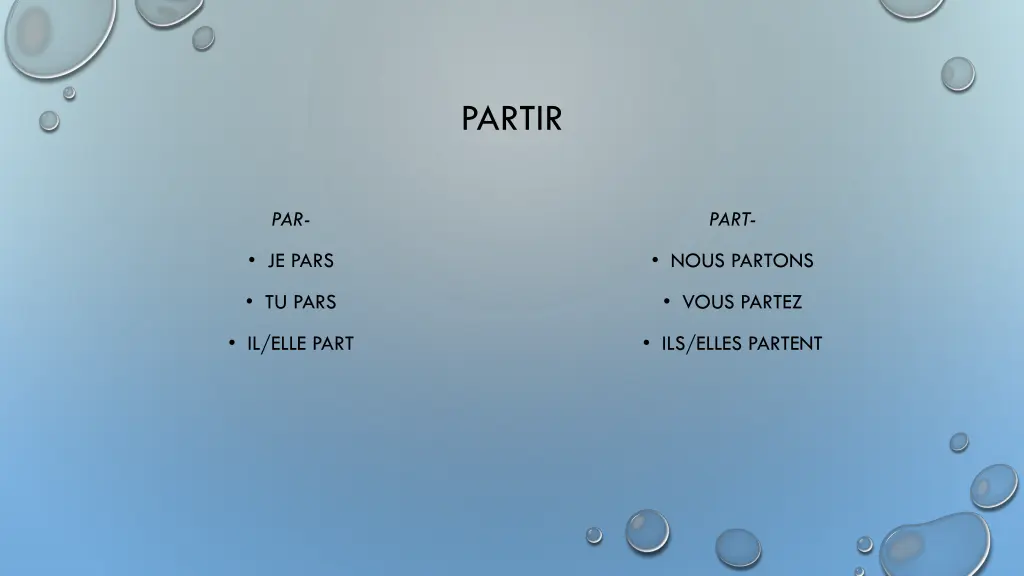 partir