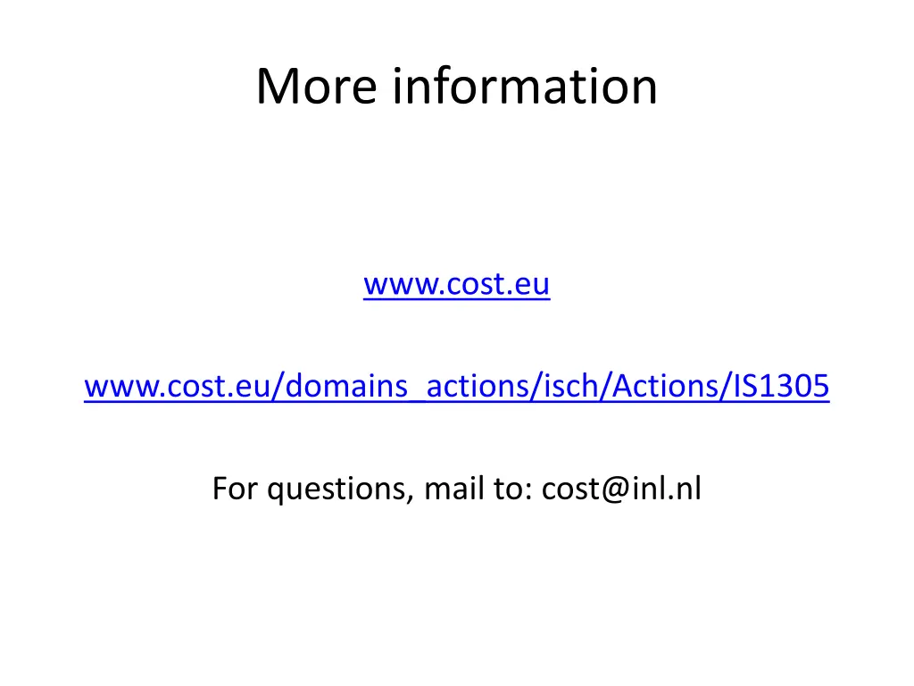 more information
