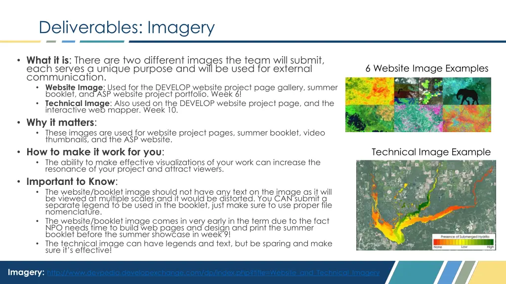 deliverables imagery