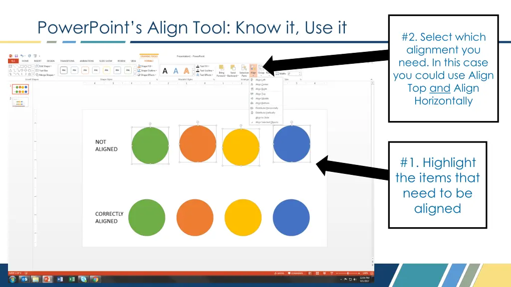 powerpoint s align tool know it use it