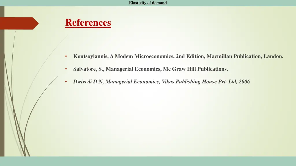 elasticity of demand 10