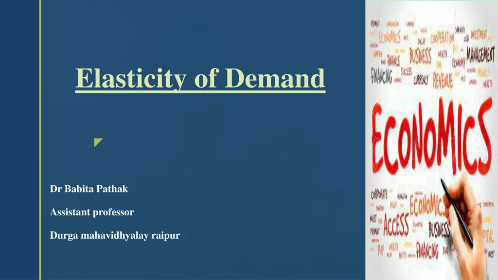 elasticity of demand