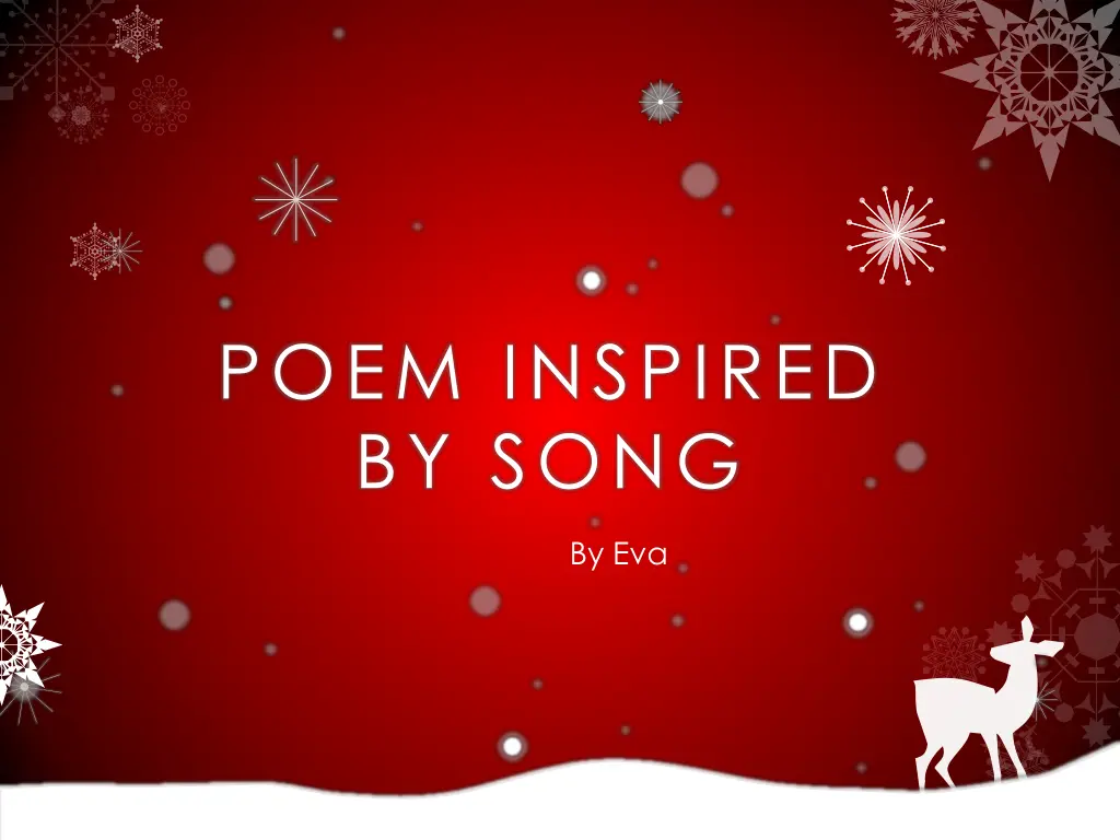 poem inspired by song