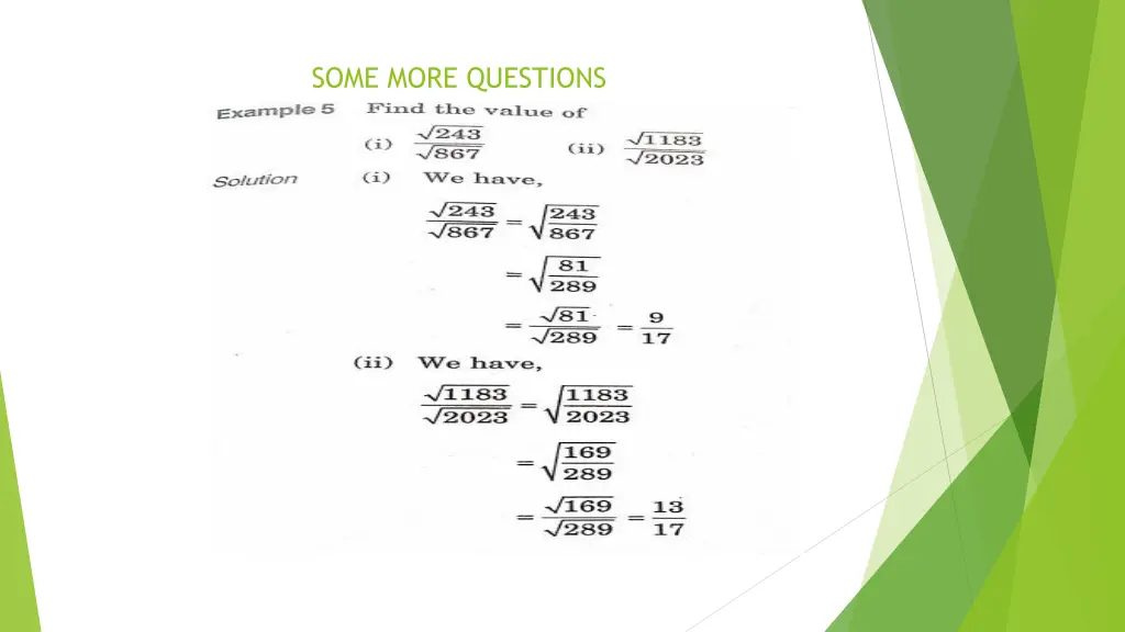 some more questions