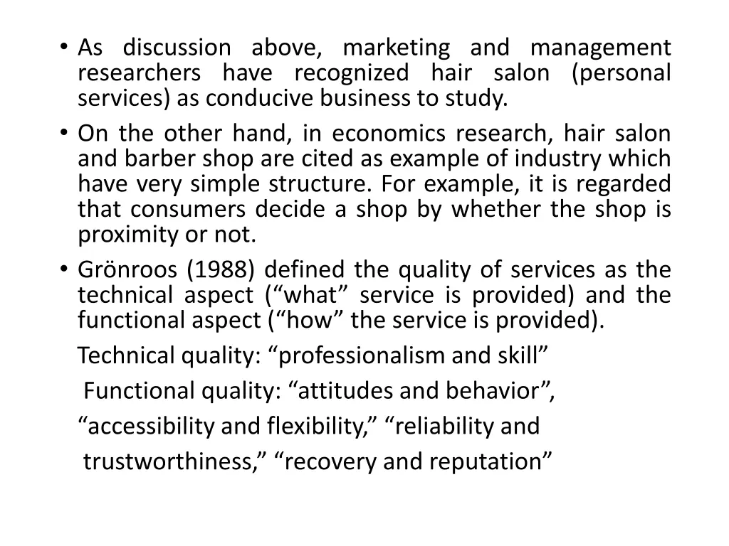 as discussion above marketing and management