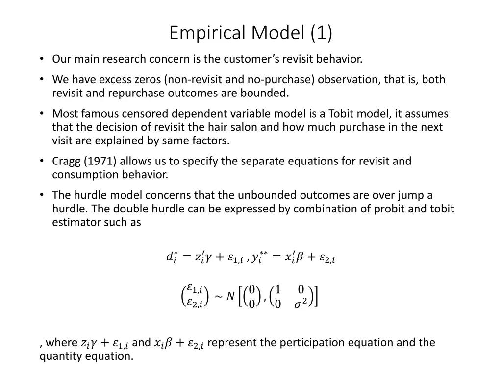 empirical model 1