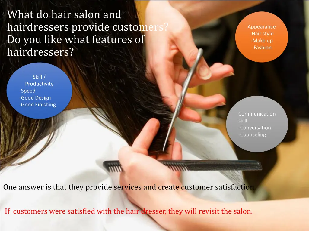 what do hair salon and hairdressers provide