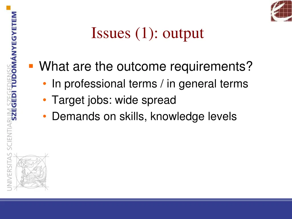 issues 1 output