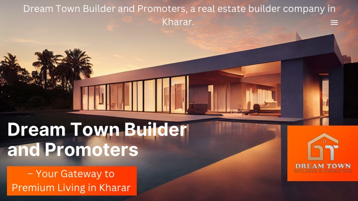 dream town builder and promoters a real estate