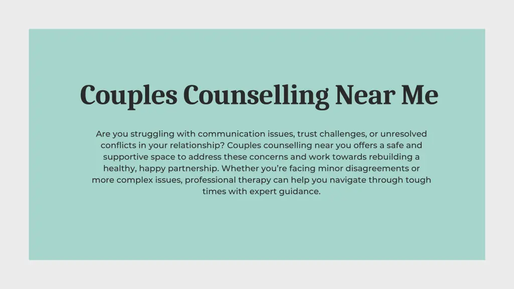 couples counselling near me