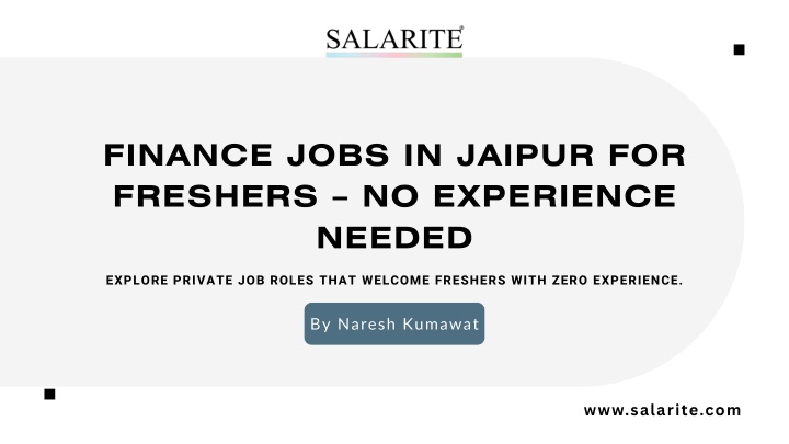 finance jobs in jaipur for