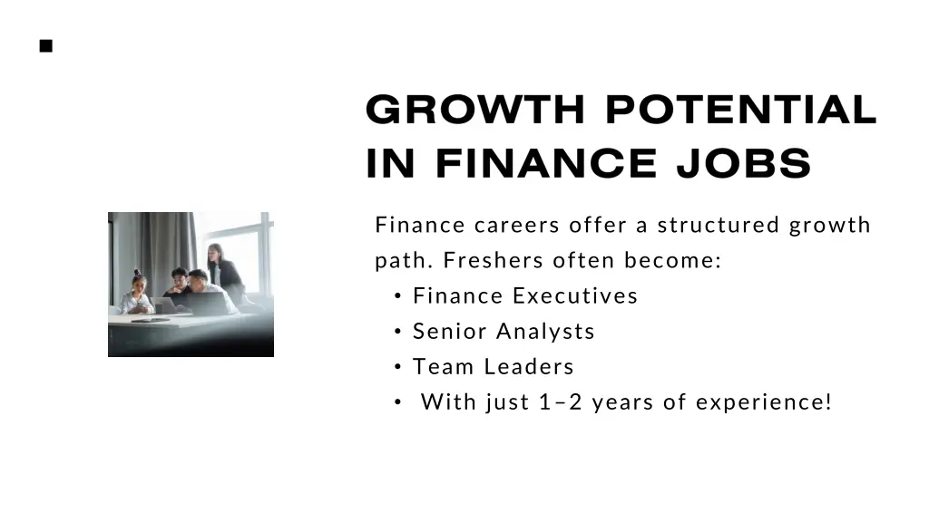 finance careers offer a structured growth path