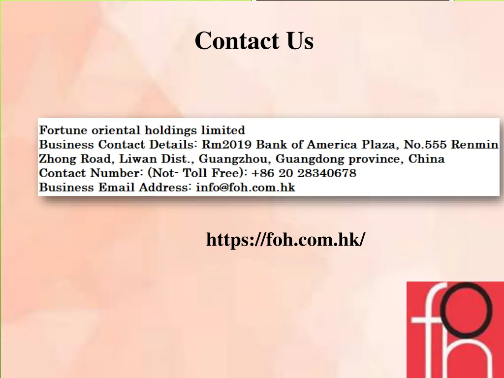 contact us