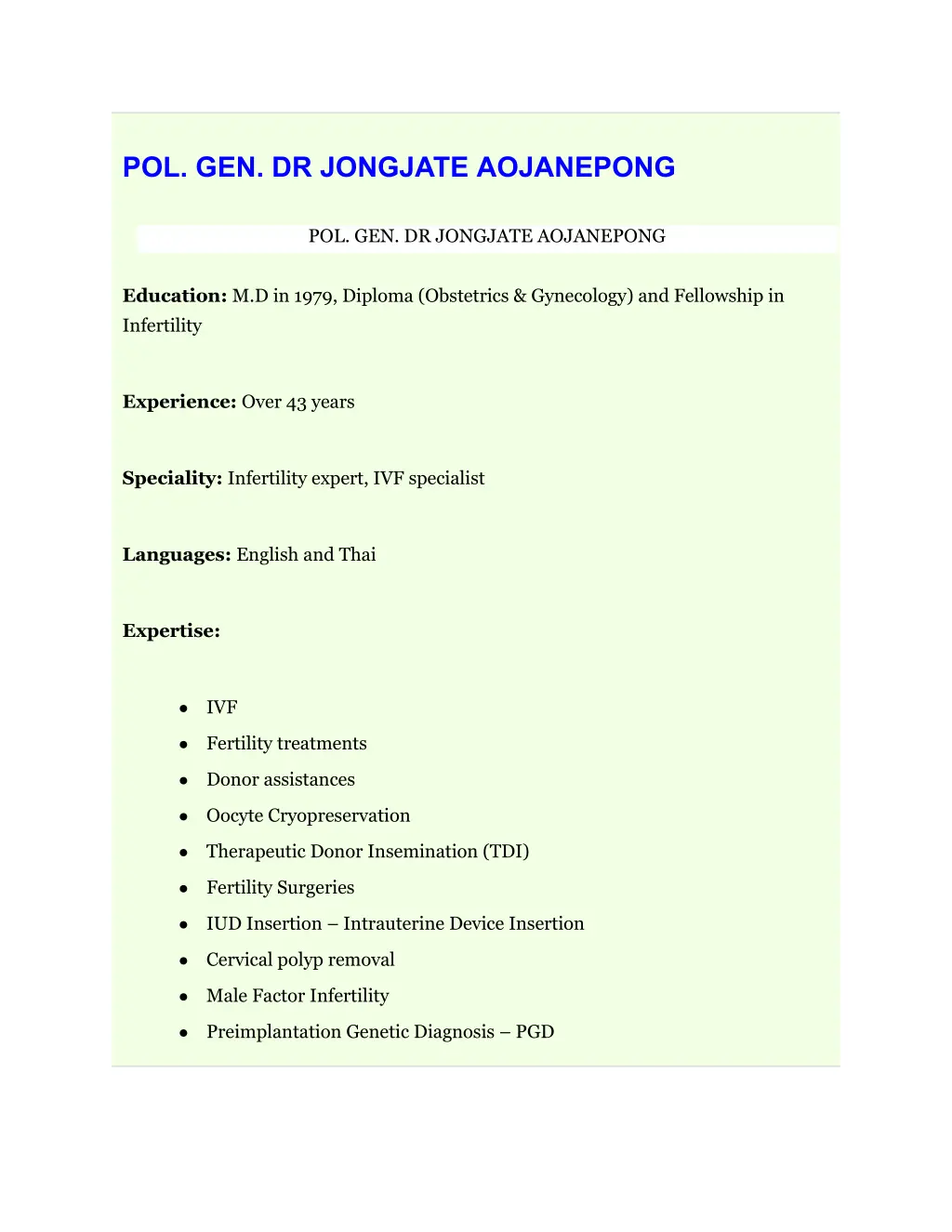 pol gen dr jongjate aojanepong