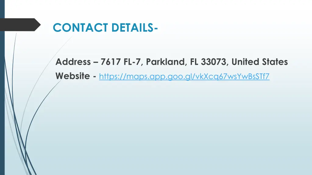 contact details