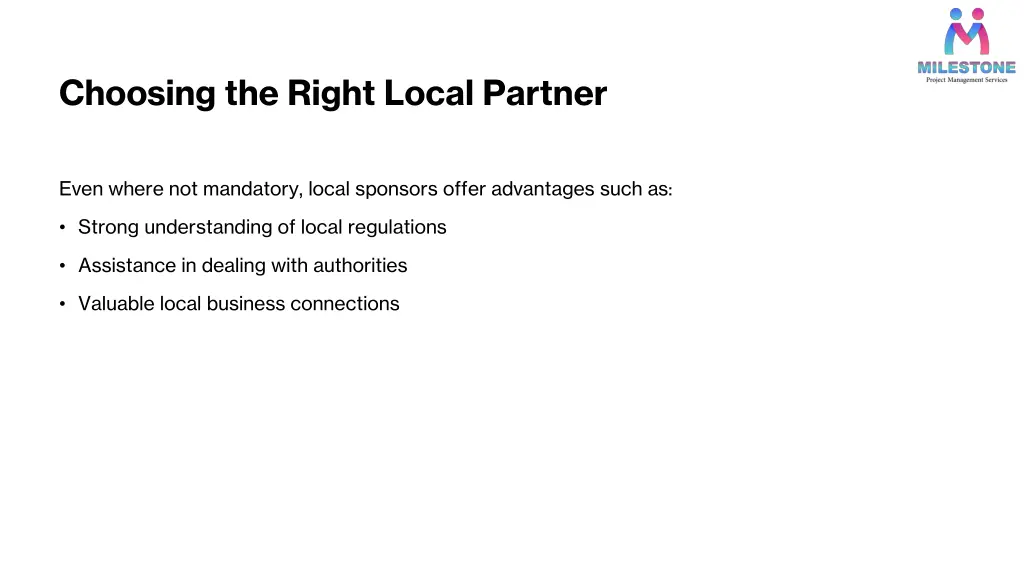 choosing the right local partner 1